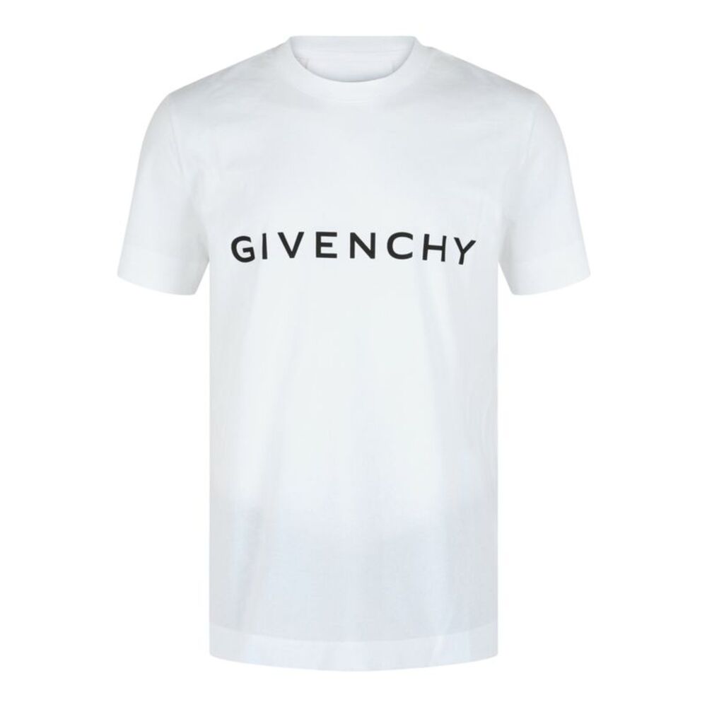 Givenchy White T-shirt with Black Logo